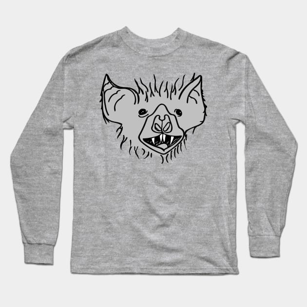 Bat Smile Long Sleeve T-Shirt by MarFrnc